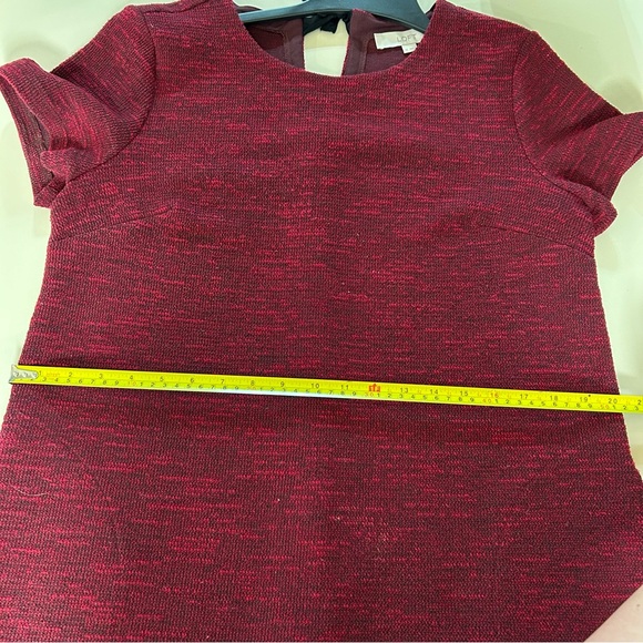 Soft size 12 Red Tweed Shift Dress Ribbon - Picture 14 of 15